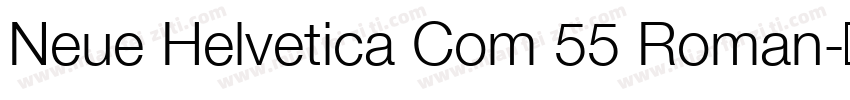 Neue Helvetica Com 55 Roman字体转换